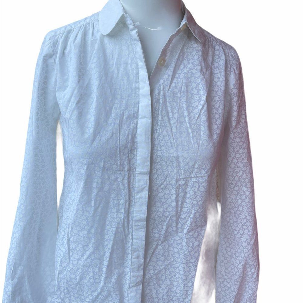 Ann Taylor LOFT Shirt Button Down Hidden Buttons